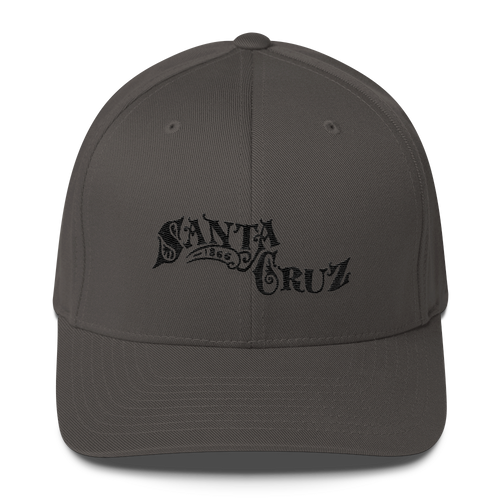 Santa Cruz Victorian History, Black Stitch Flexfit Cap