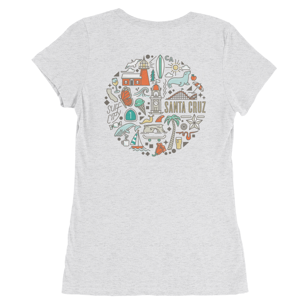 Iconic Santa Cruz Women's Back-Print T-Shirt